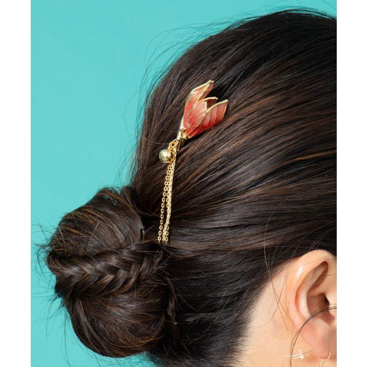 ピンク | 【カヤ】蕾ほころび簪 | アミナコレクション 