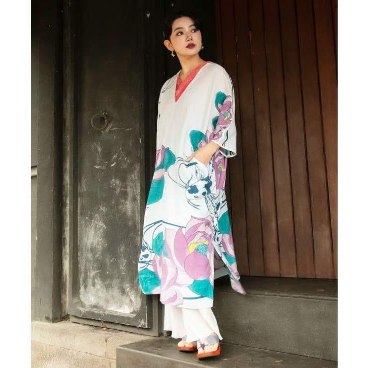 ホワイト | 【カヤ】絢爛ワンピース | アミナコレクション 