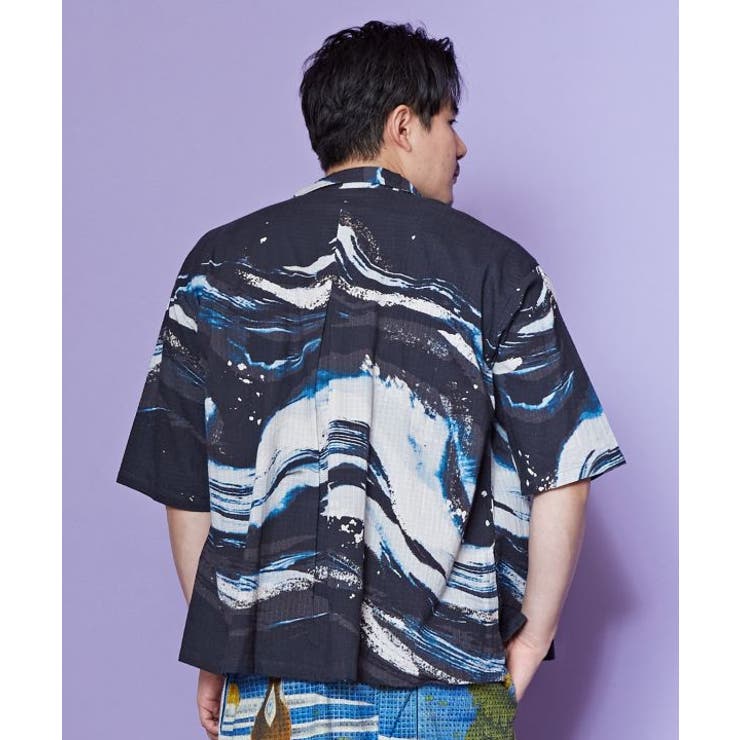 【カヤ】白波メンズシャツ | アミナコレクション | 詳細画像10 