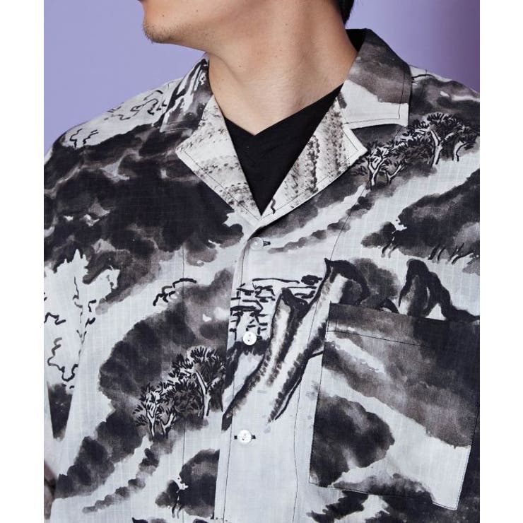 【カヤ】白波メンズシャツ | アミナコレクション | 詳細画像11 