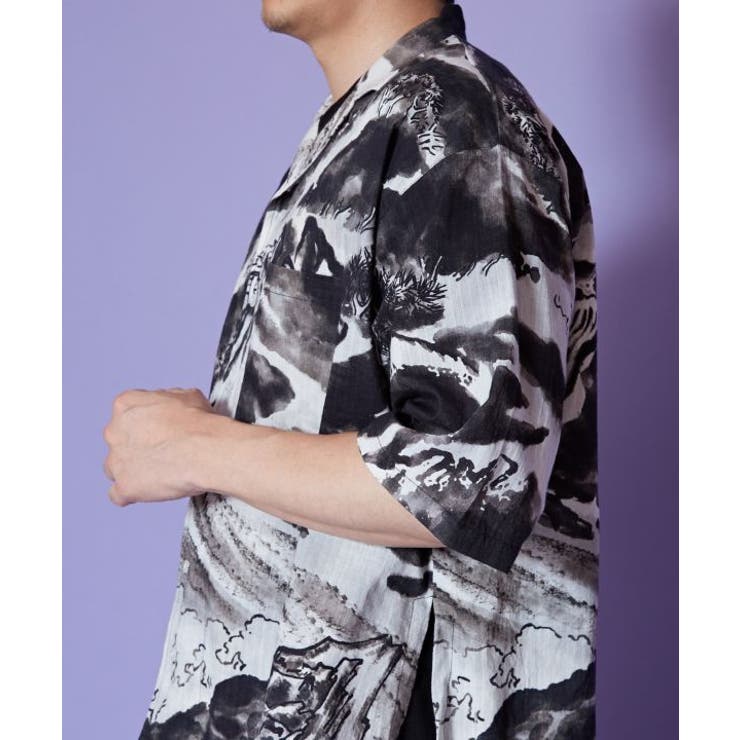 【カヤ】白波メンズシャツ | アミナコレクション | 詳細画像12 