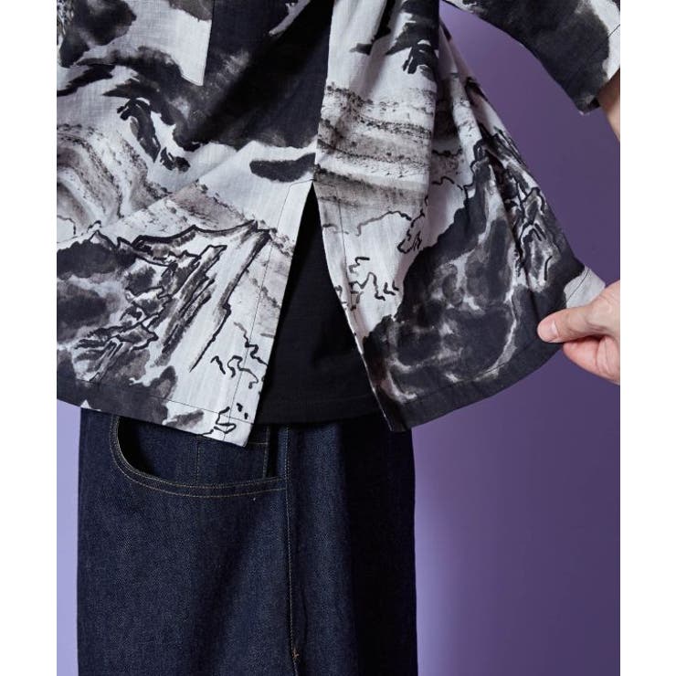 【カヤ】白波メンズシャツ | アミナコレクション | 詳細画像13 