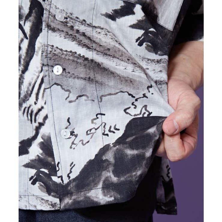 【カヤ】白波メンズシャツ | アミナコレクション | 詳細画像14 