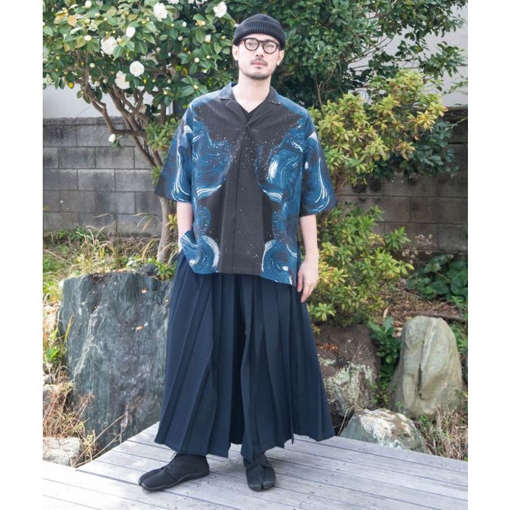 【カヤ】白波メンズシャツ | アミナコレクション | 詳細画像2 