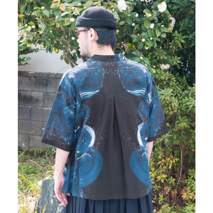 【カヤ】白波メンズシャツ | アミナコレクション | 詳細画像22 