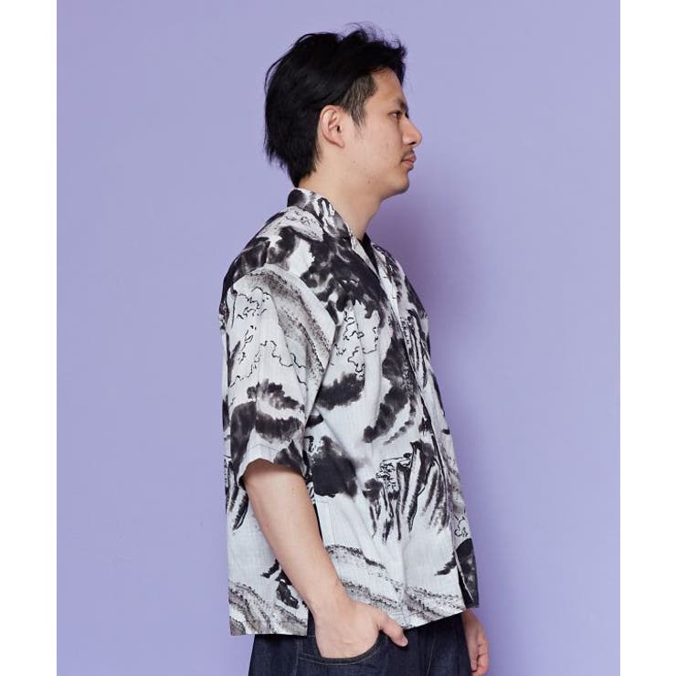 【カヤ】白波メンズシャツ | アミナコレクション | 詳細画像6 