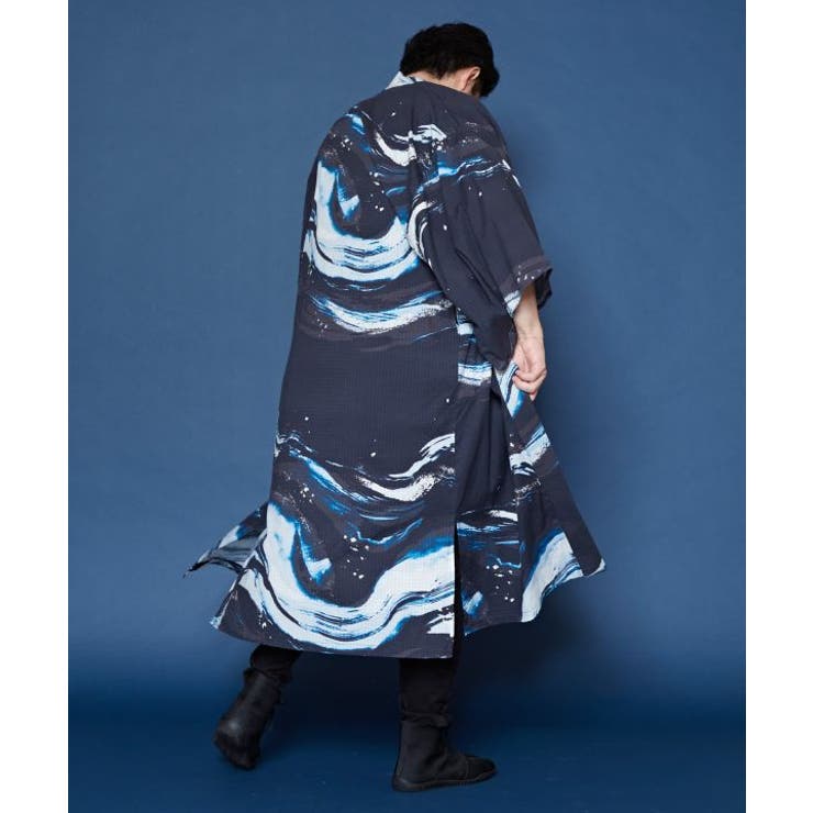 【カヤ】【ＵＶカット加工】白波メンズ羽織 | アミナコレクション | 詳細画像10 