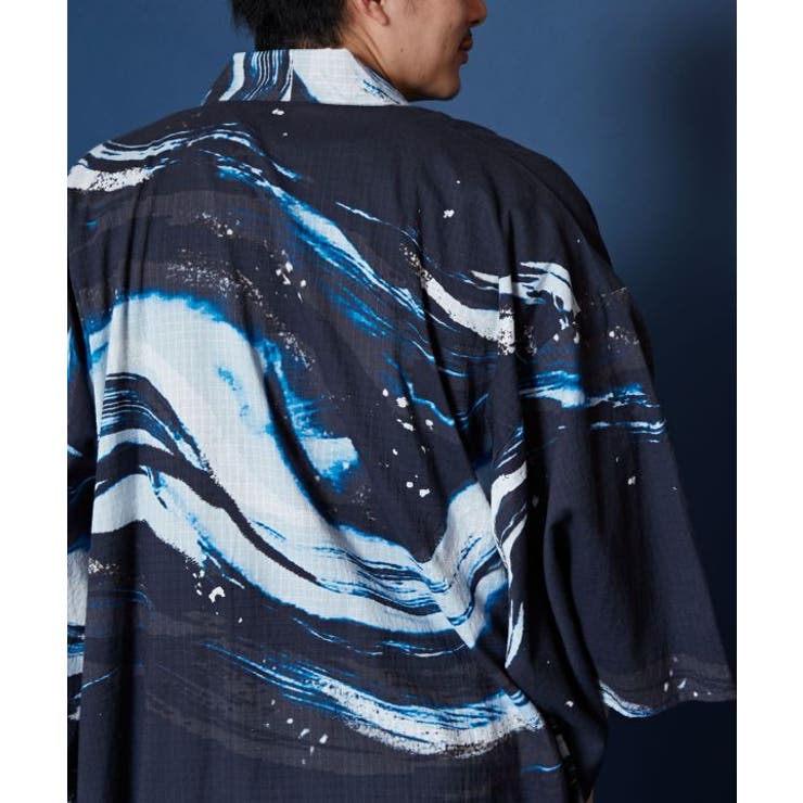 【カヤ】【ＵＶカット加工】白波メンズ羽織 | アミナコレクション | 詳細画像16 