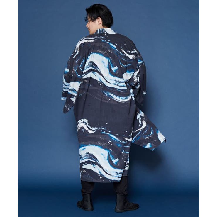 【カヤ】【ＵＶカット加工】白波メンズ羽織 | アミナコレクション | 詳細画像24 
