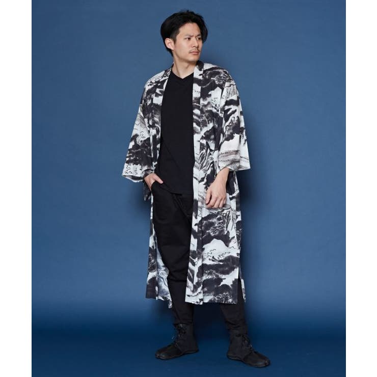 【カヤ】【ＵＶカット加工】白波メンズ羽織 | アミナコレクション | 詳細画像4 