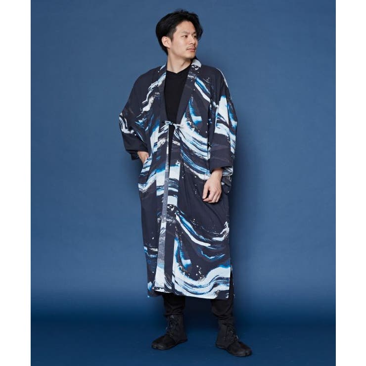 【カヤ】【ＵＶカット加工】白波メンズ羽織 | アミナコレクション | 詳細画像5 
