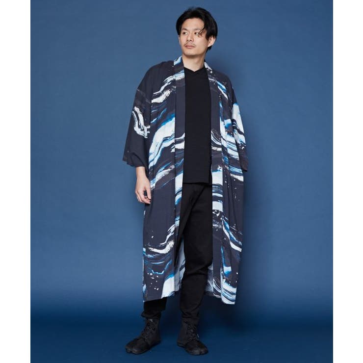【カヤ】【ＵＶカット加工】白波メンズ羽織 | アミナコレクション | 詳細画像6 