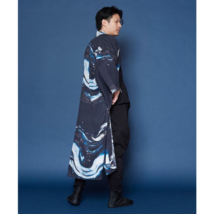 【カヤ】【ＵＶカット加工】白波メンズ羽織 | アミナコレクション | 詳細画像8 