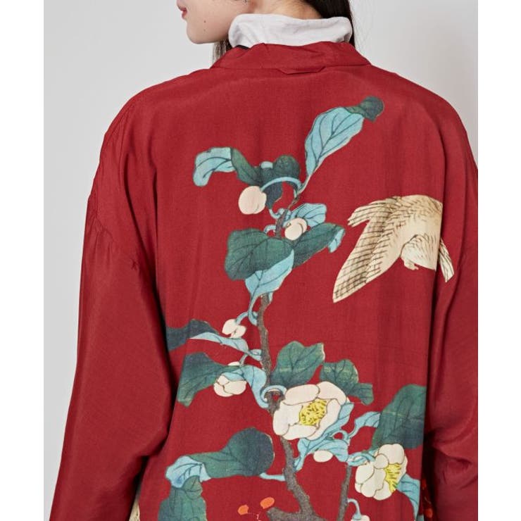 【カヤ】【ＵＶカット加工】花鳥羽織 | アミナコレクション  | 詳細画像16 
