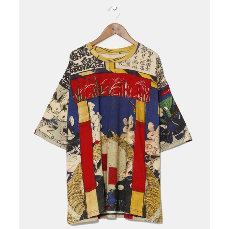 ブルー | 【カヤ】倭の絵Ｔシャツ | アミナコレクション