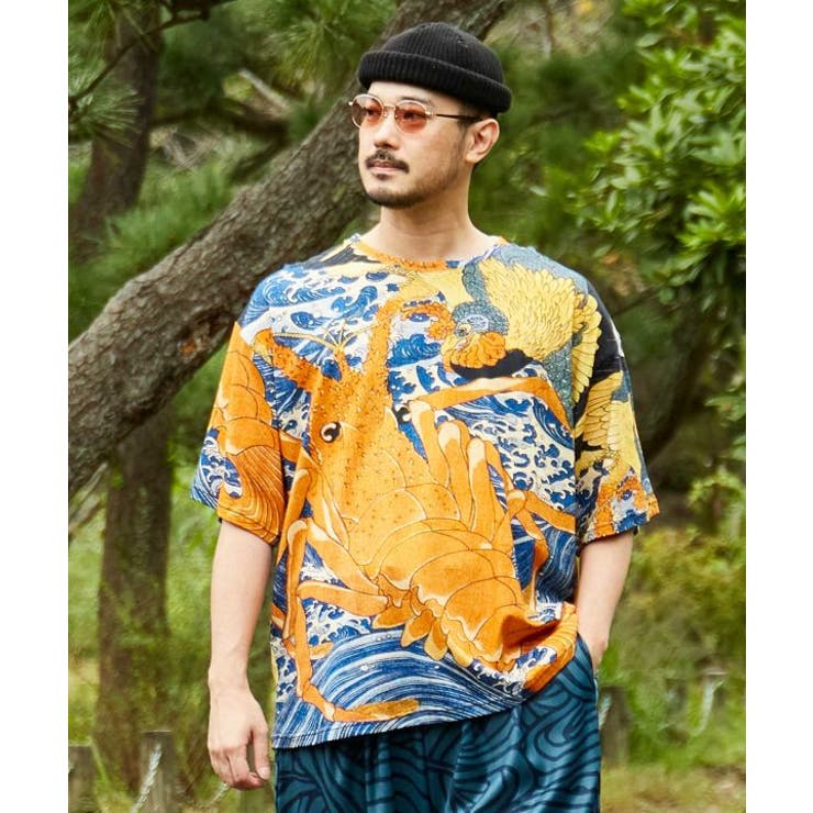 オレンジ | 【カヤ】倭の絵Ｔシャツ | アミナコレクション