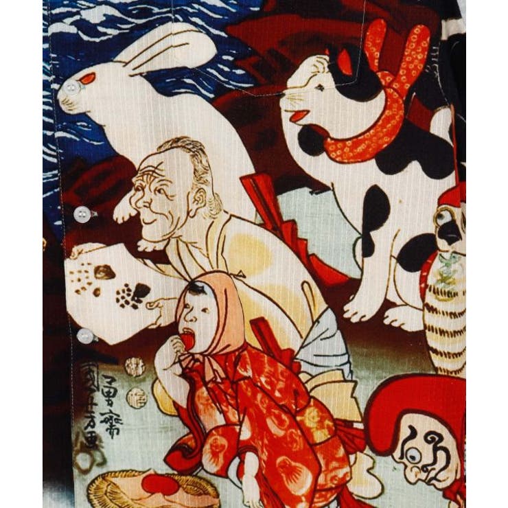 【カヤ】着る、NIPPON ART 倭の絵シャツMサイズ | アミナコレクション | 詳細画像44 