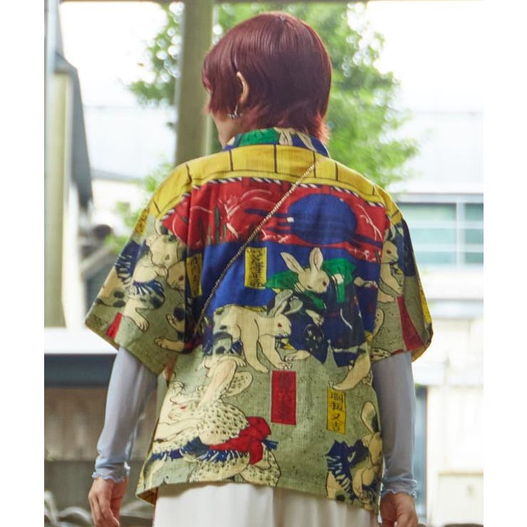 【カヤ】着る、NIPPON ART 倭の絵シャツMサイズ | アミナコレクション | 詳細画像49 