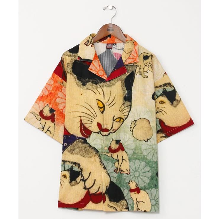 ベージュ | 【カヤ】倭の絵シャツ《Ｍサイズ》 | アミナコレクション