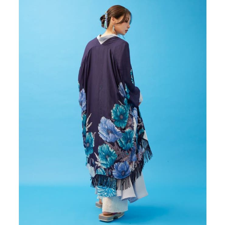 【カヤ】【UVカット加工】花錦羽織 | アミナコレクション  | 詳細画像1 