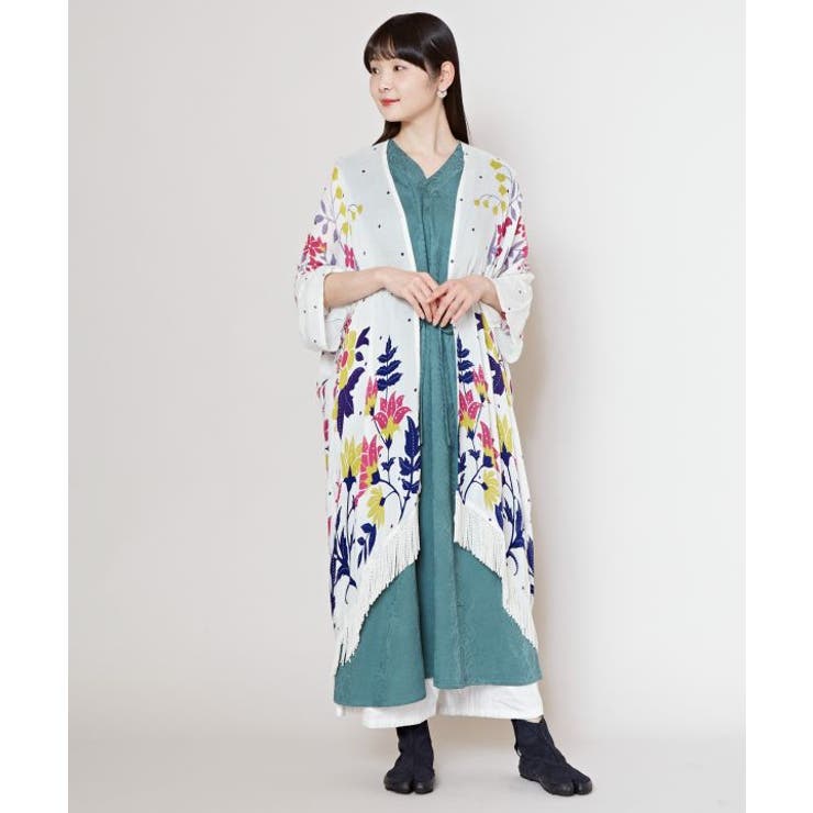 【カヤ】【UVカット加工】花錦羽織 | アミナコレクション  | 詳細画像4 