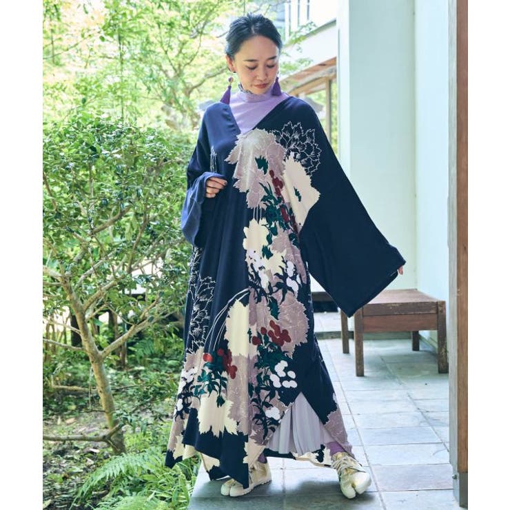 ネイビー系 | 【カヤ】錦秋（きんしゅう）ならい新ワンピース | アミナコレクション 