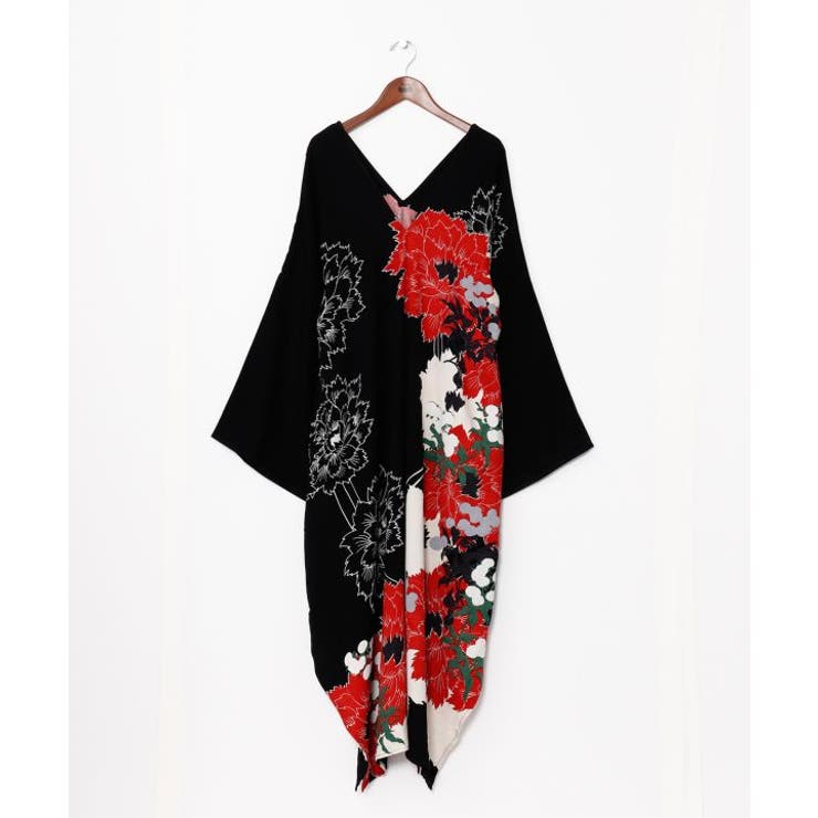 ブラック | 【カヤ】錦秋（きんしゅう）ならい新ワンピース | アミナコレクション 