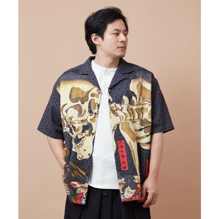 【カヤ】着る、NIPPON ART 倭の絵シャツＸＬサイズ | アミナコレクション  | 詳細画像4 