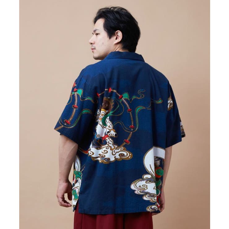 【カヤ】着る、NIPPON ART 倭の絵シャツＸＬサイズ | アミナコレクション  | 詳細画像9 
