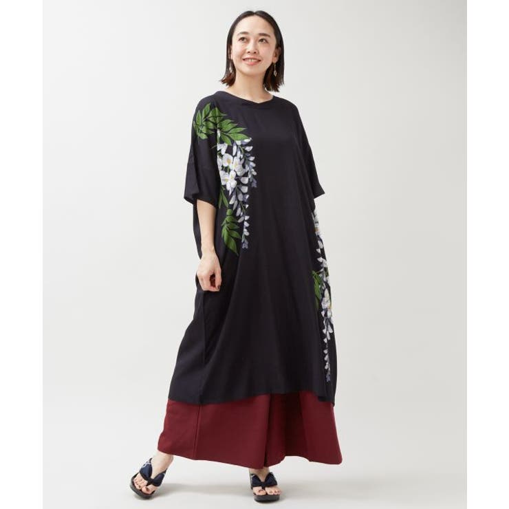 【カヤ】【ＵＶカット加工】紫藤 羽織付きワンピース | アミナコレクション  | 詳細画像7 