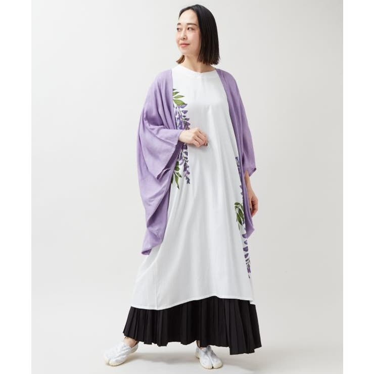 キナリ | 【カヤ】【ＵＶカット加工】紫藤 羽織付きワンピース | アミナコレクション 