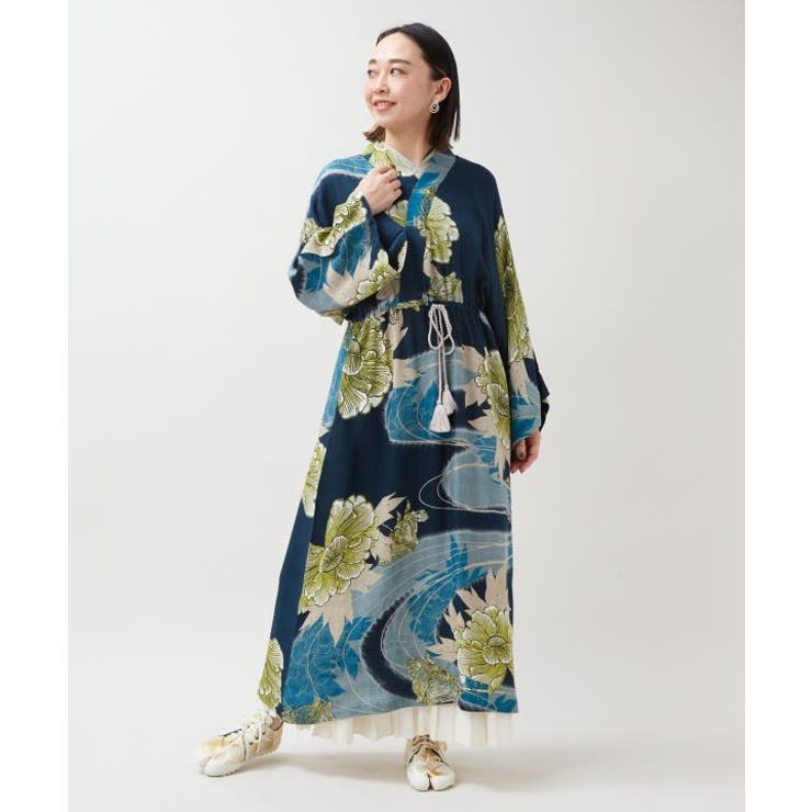 グリーン | 【カヤ】花舟ならいワンピース | アミナコレクション 