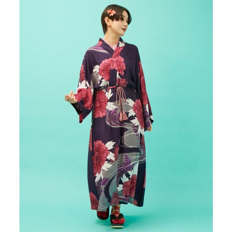 パープル | 【カヤ】花舟ならいワンピース | アミナコレクション 