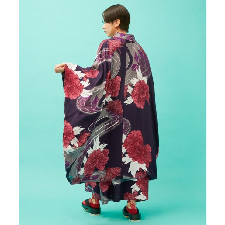【カヤ】【UVカット加工】花舟振袖風羽織 | アミナコレクション  | 詳細画像2 