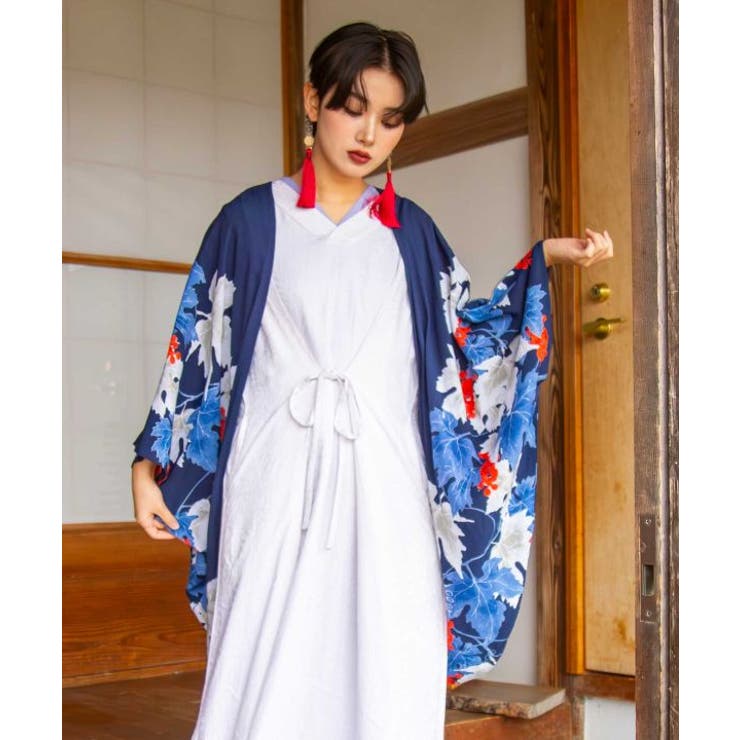 【カヤ】【ＵＶカット加工】蔓房振袖風羽織 | アミナコレクション  | 詳細画像2 
