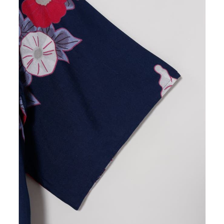 【カヤ】【UVカット加工】容花（かおばな）着物風羽織 | アミナコレクション  | 詳細画像3 