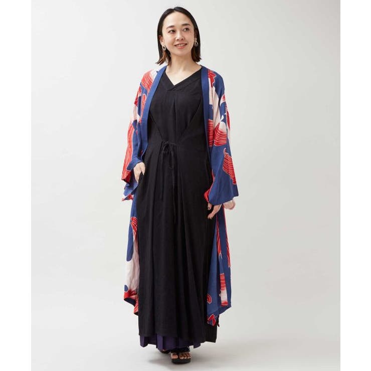 【カヤ】菊錦ノースリーブワンピース | アミナコレクション  | 詳細画像3 