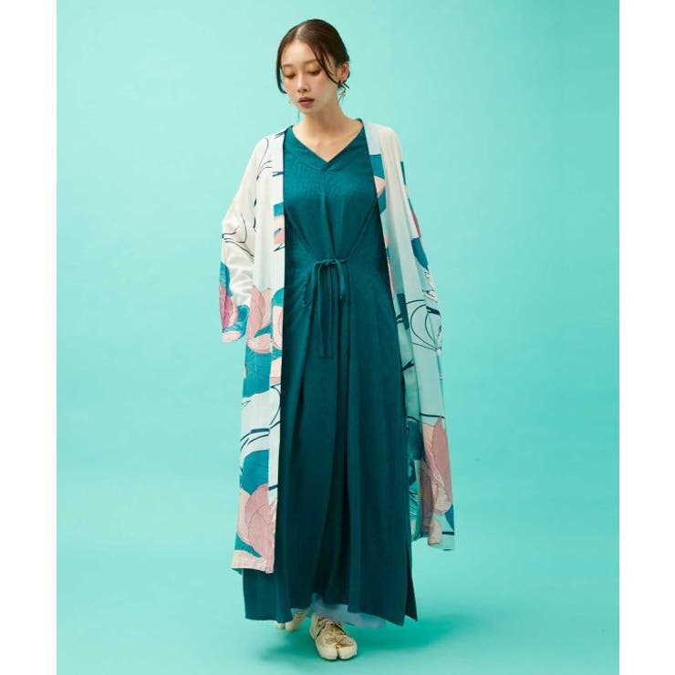 【カヤ】菊錦ノースリーブワンピース | アミナコレクション  | 詳細画像4 