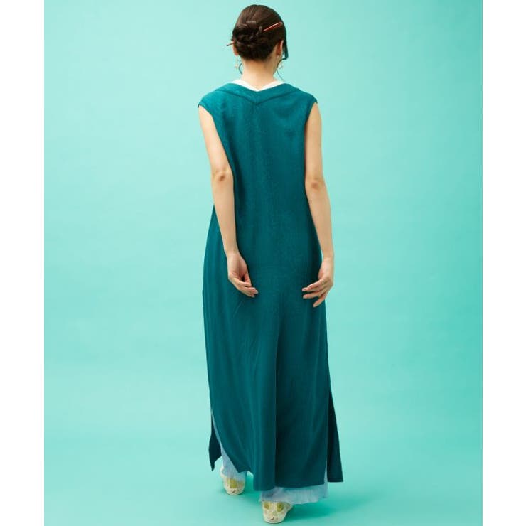 【カヤ】菊錦ノースリーブワンピース | アミナコレクション  | 詳細画像8 