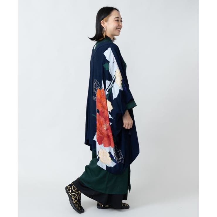 【カヤ】【ＵＶカット加工】花綴り羽織 | アミナコレクション  | 詳細画像3 