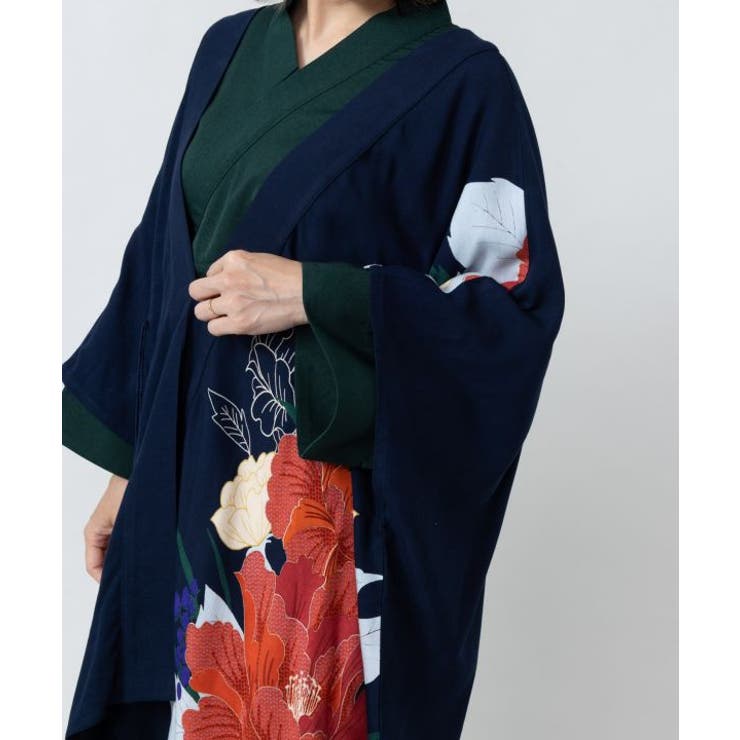 【カヤ】【ＵＶカット加工】花綴り羽織 | アミナコレクション  | 詳細画像8 