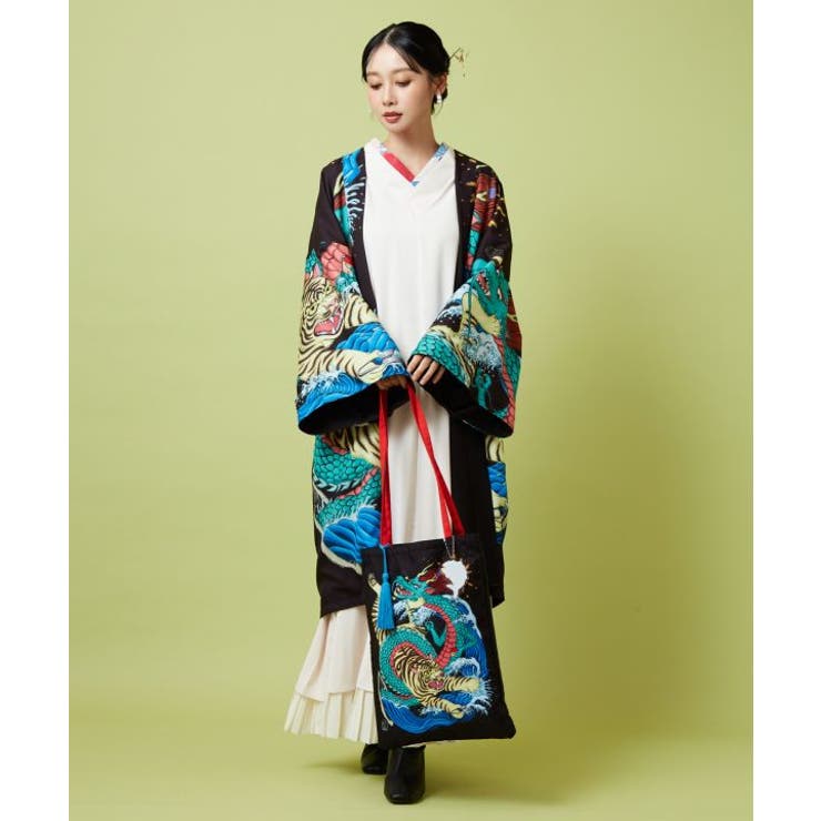 【カヤ】トートバッグ《鈴木ひょっとこ×倭物やカヤ》 | アミナコレクション  | 詳細画像4 