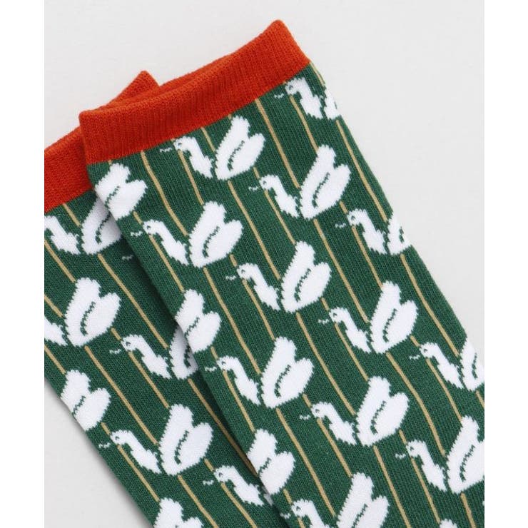 【カヤ】スワンレトロ足袋型くつ下（23-25ｃｍ） | アミナコレクション  | 詳細画像2 