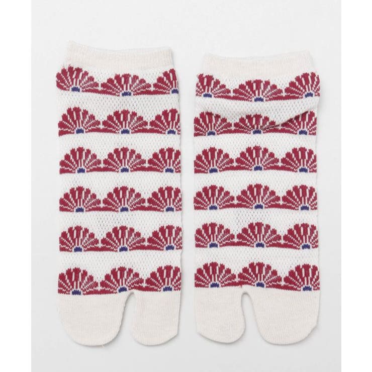 【カヤ】菊紋鹿の子足袋（23-25cm） | アミナコレクション  | 詳細画像1 