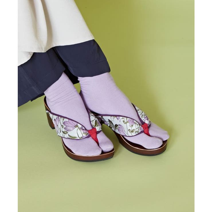 バイオレット | 【カヤ】無地ロン足袋（23-25cm） | アミナコレクション 