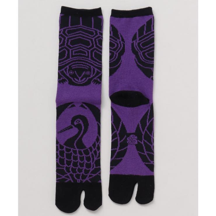 パープル系その他 | 【カヤ】鶴亀家紋足袋（25-28cm） | アミナコレクション