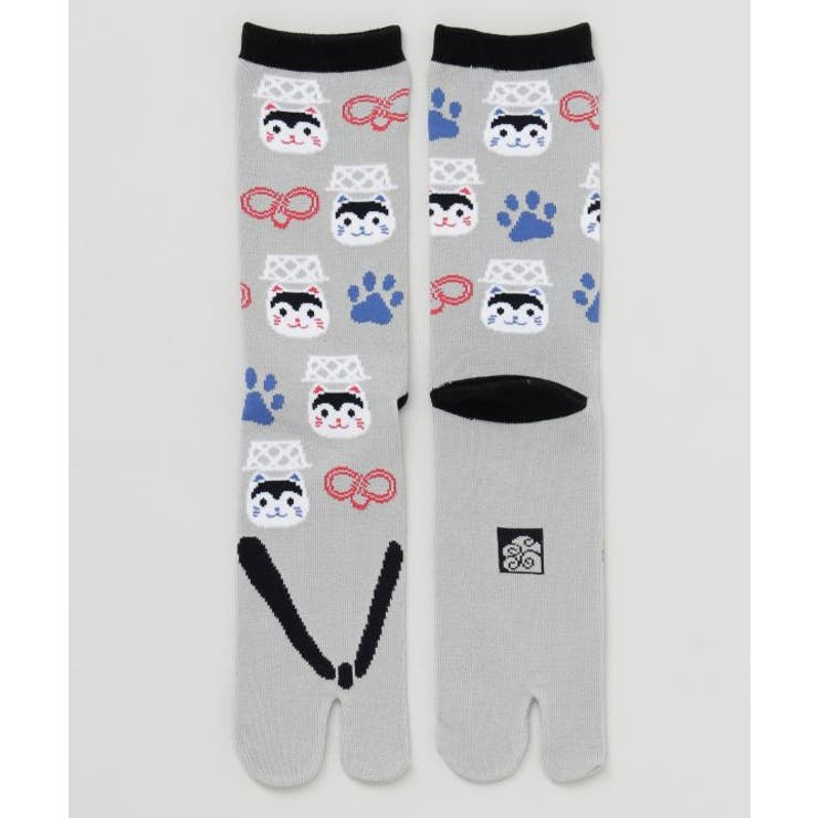 【カヤ】民芸鼻緒 足袋型靴下（25-28ｃｍ） | アミナコレクション | 詳細画像1 