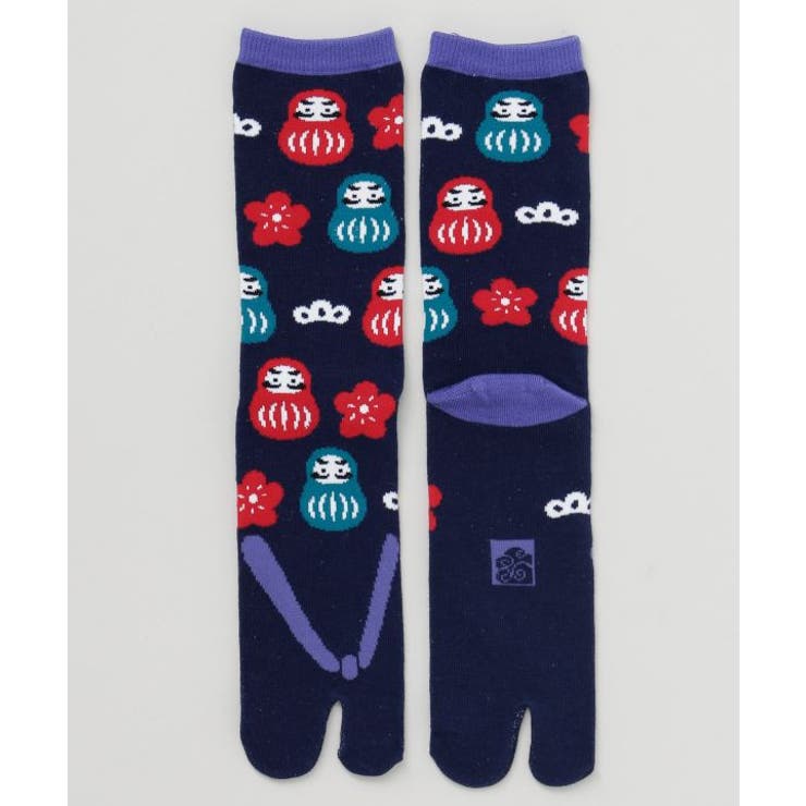 【カヤ】民芸鼻緒 足袋型靴下（25-28ｃｍ） | アミナコレクション | 詳細画像2 