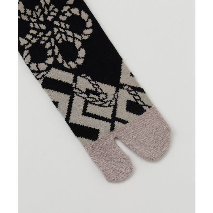 【カヤ】紋装い足袋型靴下（25-28ｃｍ） | アミナコレクション | 詳細画像3 