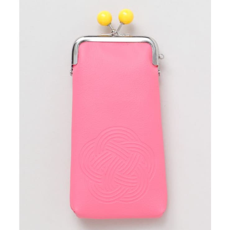 ピンク | 【カヤ】淡色水引がま口めがねケース | アミナコレクション 